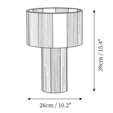 Kensal Table Lamp — Dimension drawings 1