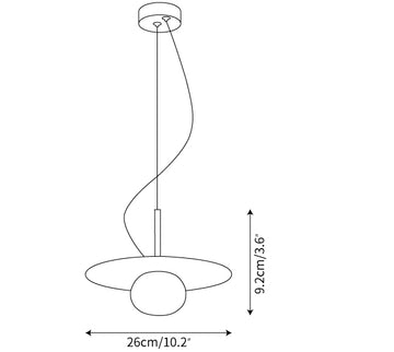 Knock Pendant Light — Dimension drawings 1