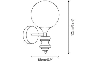 Koscina Wall Lamp — Dimension drawings 1