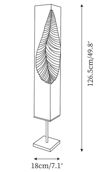 Leaf Floor Lamp — Dimension drawings 1
