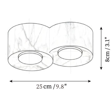 Plafonnier Loris — Plans de dimensions 1