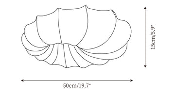 Malibu Ceiling Lamp — Dimension drawings 1