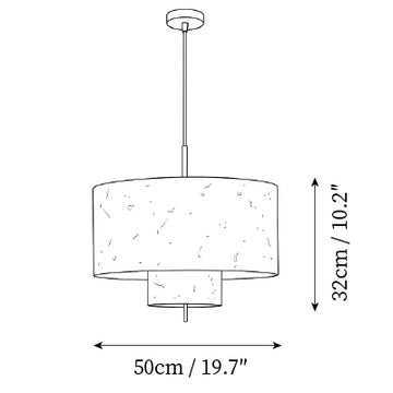 Mantova Pendant Light — Dimension drawings 2