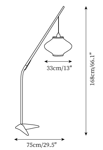 Matsusu Floor Lamp — Dimension drawings 1