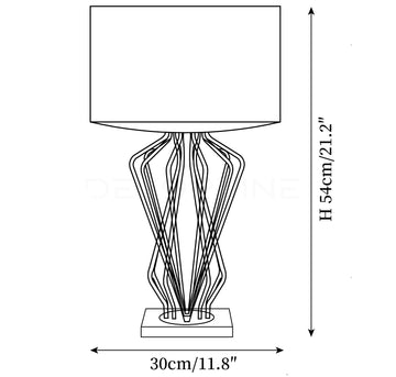 Meduza Table Lamp — Dimension drawings 1