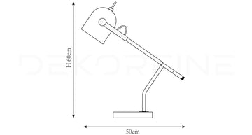 Lampe de table Lucide Waylon — Plans de dimensions 1