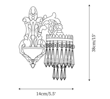 Moisture Wall Lamp — Dimension drawings 1