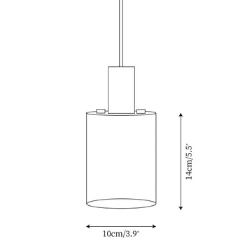 Lampada a Sospensione N Stone — Disegni dimensionali 1