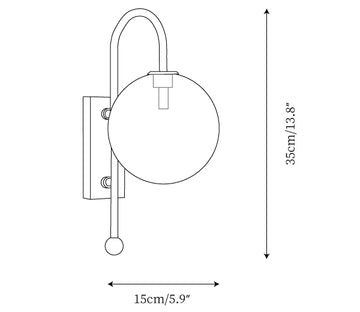 Naples Wall Lamp — Dimension drawings 1