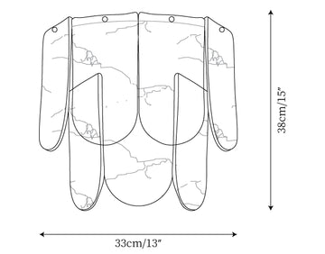 Applique Nason en laiton — Plans de dimensions 1