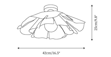 Plafonnier Nightbloom — Plans de dimensions 1