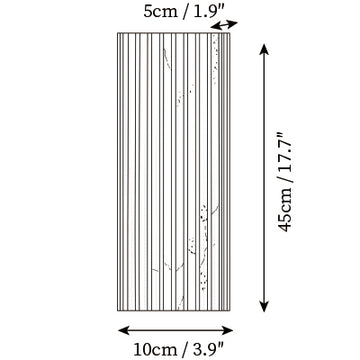 Ondas Alabaster Wall Lamp — Dimension drawings 1