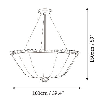 Chandelier Hackney — Plans de dimensions 5