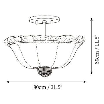 Josette Plafondlamp — Dimensioentekeningen 4