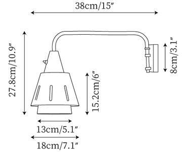 Panama Wall Lamp — Dimension drawings 1