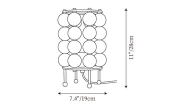 Pop Ball Table Lamp — Dimension drawings 1