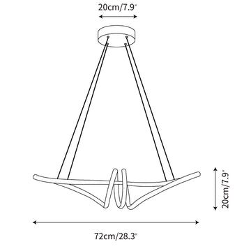 Lustre Ribbon — Plans de dimensions 1