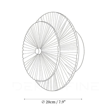 Round Glass Wall Lamp — Dimension drawings 1