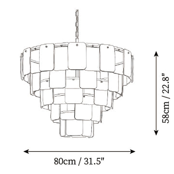 Lampadario Sciolari a Più Livelli — Disegni dimensionali 3
