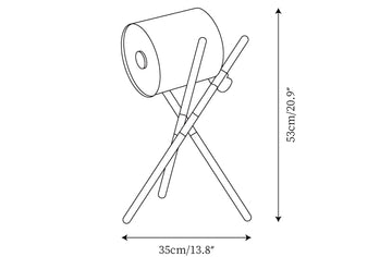 Shift Table Lamp — Dimension drawings 1