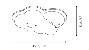 Smile Cloud Ceiling Lamp — Dimension drawings 1