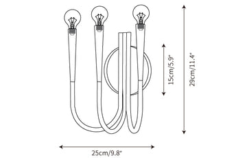 Swoop Wall Lamp — Dimension drawings 1