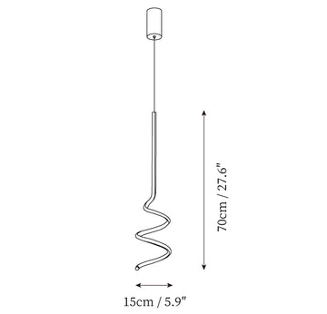 Lampe Suspendue Synergy — Plans de dimensions 1