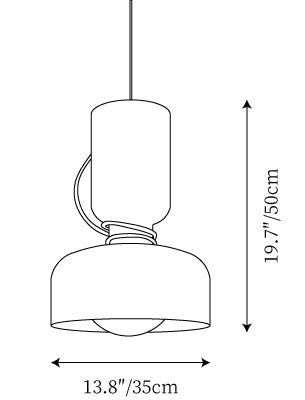 Taeuber Pendant Lamp — Dimension drawings 1