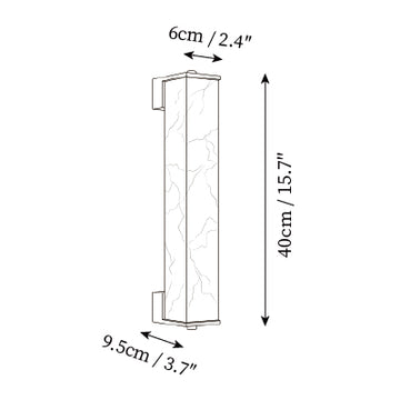 Valais Alabaster Wall Sconce — Dimension drawings 1