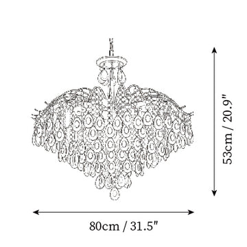 Lustre Sciolari Crystal — Plans de dimensions 3