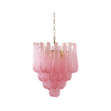 Viola Pink Drop Chandelier