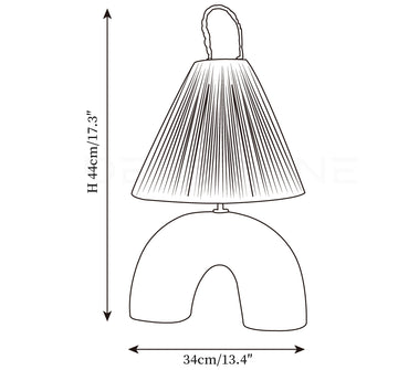 Lampada da Tavolo Volta — Disegni dimensionali 1