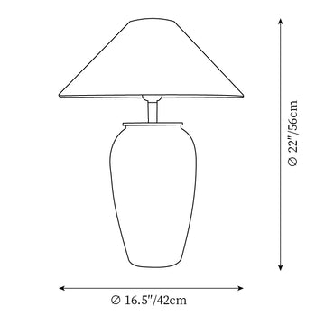 Lampada da Tavolo Wassily — Disegni dimensionali 1