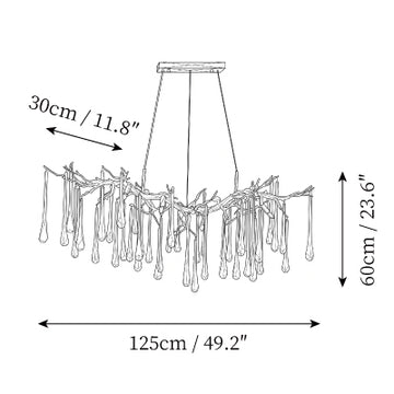 Palwa Chandelier — Disegni dimensionali 1