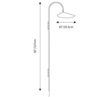 Stella Plug In Wall Lamp — Dimension drawings 2