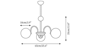 Lustre BotimI Globe — Plans de dimensions 1