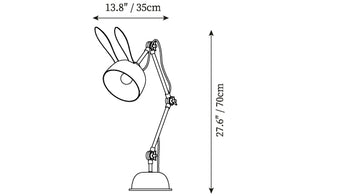 Lampe de Bureau Bunny — Plans de dimensions 1