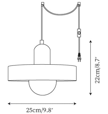 Disc Orb Swag Lights — Maßzeichnungen 1