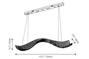 Dumini Chandelier — Dimension drawings 1