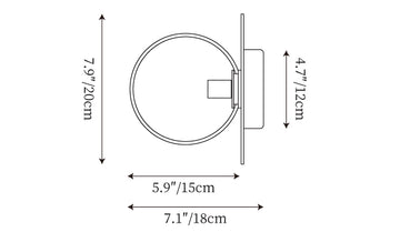 Lila Wall Lamp — Dimension drawings 1