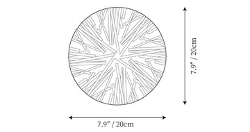 Lotus Leaves Wall Lamp — Dimension drawings 1