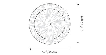 Lotus Leaves Wall Lamp — Dimension drawings 2