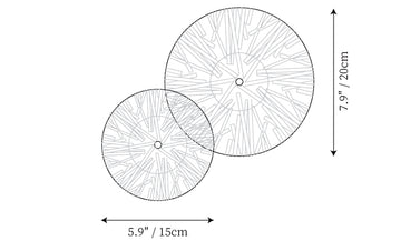 Lotus Leaves Wall Lamp — Dimension drawings 3