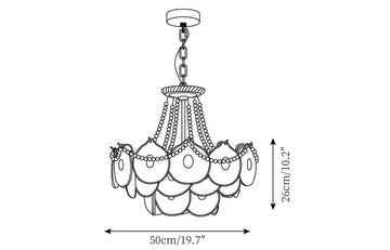 Lampadario Pertid — Disegni dimensionali 3