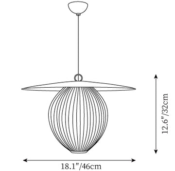 Satellite Pendant Lamp — Dimension drawings 1