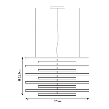 Dekorfine Black Rhythm Collection Chandeliers — Detail View 56 — Dimension drawings 7