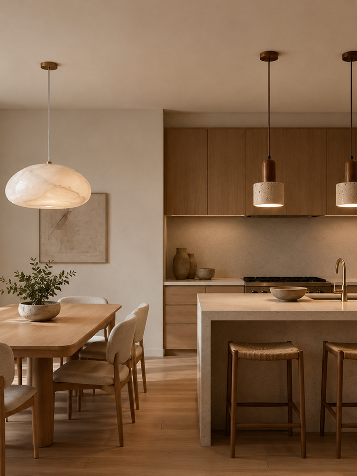 Travertine or Alabaster? How to Choose the Right Stone for Your Light