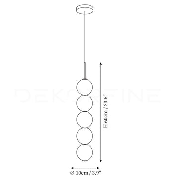 Abacus Pendant Light — Dimension drawings 1