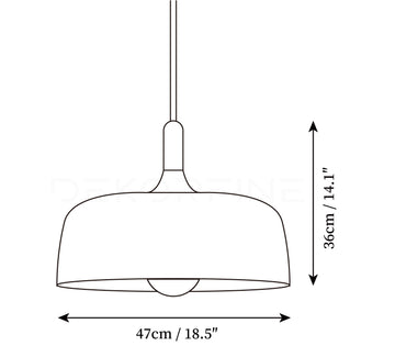 Acorn Pendant Lamp — Dimension drawings 1