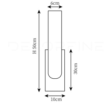Agatha Alabaster Wall Lamp — Dimension drawings 1